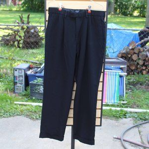 Dockers Men's Black Dress Pants 34 x 30 Stain Defender
